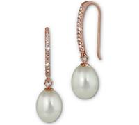 SilberDream Boucles d'oreilles blanc Perle or rose 925 Argent véritable D2SDO1719WE