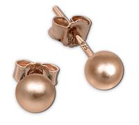 Silberdream Boucles Doreilles Boule Argent 925 Mat Plaqué Or Rose Boucles Doreilles Clous Sdo597e5m