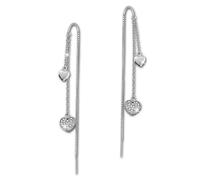 Silberdream Boucles Doreilles Coeur Blanc Zircone Boucles Doreilles Femme Argent 925 Gso439w