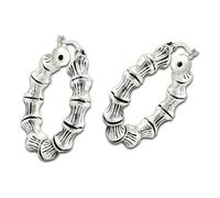 Silberdream Boucles Doreilles Créoles 925 Argent Véritable Bambou Bijoux Pour Femme Sdo67212
