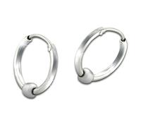 Silberdream Boucles Doreilles Créoles Boule En Argent Véritable 925 Bijoux Pour Hommes Et Femmes Sdo67301
