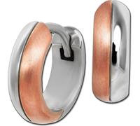 SilberDream Boucles d'oreilles dames Boucles d'oreilles rose Créoles 925 argent D2SDO4418E