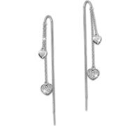 SilberDream Boucles d'oreilles dames coeur zircon blanc Boucles d'oreilles 925 argent D2GSO439W