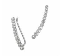 Silberdream Boucles Doreilles Ear Cuff Blanches 11 Petites Manchettes Doreilles En Argent Zircone Gso413w