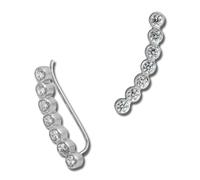 Silberdream Boucles Doreilles Ear Cuff Blanches 7 Zircones Ear Cuffs Argent 925 Gso414w