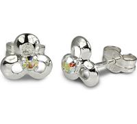 SilberDream Boucles d'oreilles Femme 925 argent cristal Fleur 7mm SDO529F