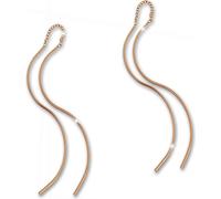SilberDream Boucles d'oreilles Femme Argent 333 Or Rose Vague SDO8805E