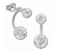 Silberdream Boucles Doreilles Femme Argent 925 Boucles Doreilles Boule De Zircone Blanc Sdo8510w