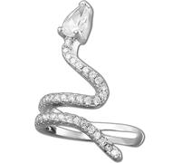 SilberDream Boucles d'oreilles femme serpent zircon blanc pince d'oreille 925 argent D2GSO470R