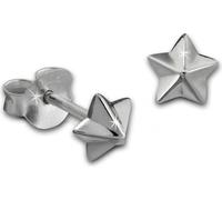 SilberDream Boucles d'oreilles femmes argent rivet étoile 5mm SDO8209J