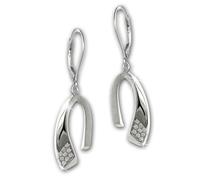 SilberDream Boucles d'oreilles Fer à cheval Zirconia Femme 925 Argent véritable Boucles d'oreilles SDO4334W
