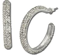 SilberDream Boucles d'oreilles Glamour zircon blanc clou d'oreille argent D2GSO212W
