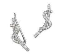 Silberdream Boucles Doreilles Manchette Doreille Blanche Vague Zircone Manchettes Doreille En Argent 925 Gso451w