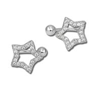 Silberdream Boucles Doreilles Manchette Étoile Blanche Zircone Argent 925 Ear Cuffs Gso434w