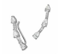 Silberdream Boucles Doreilles Pendantes En Argent 925 Et Zircone Blanc Gso459w