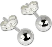 SilberDream Boucles d'oreilles pour femmes 925 argent argent boule 5mm SDO515