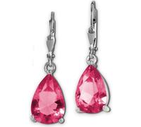 SilberDream Boucles d'oreilles pour femmes 925 argent larme rose SDO520P