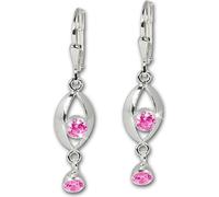 SilberDream Boucles d'oreilles pour femmes 925 argent rose Eye Zirkonia Boucles d'oreilles SDO523P
