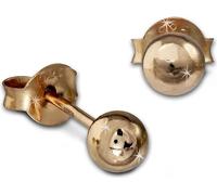 SilberDream Boucles d'oreilles pour femmes Argent 585 rose Boucles d'oreilles 4mm SDO9504E