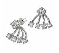 Silberdream Boucles Doreilles Rondes En Argent 925 Avec Zircone Et Zircone Gso421w