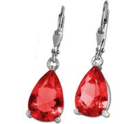 SilberDream Boucles d'oreilles rouge Larme en argent sterling Bijoux femme D2SDO520R