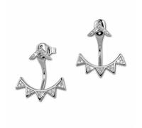 Silberdream Boucles Doreilles Triangles Manchette Doreille Blanche Boucles Doreilles Clous En Argent Zircone Gso449w