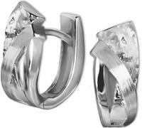 SilberDream Boucles d'oreilles Triple Bijoux Femme Créoles en argent massif 925 SDO4404O
