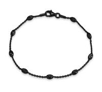 Silberdream Bracelet 18,5cm Bracelet Noir Chaîne Dancre Femme Argent Sda2389s