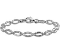 SilberDream Bracelet 18,7cm Véritable Argent Sterling 925 Ovale Bijoux Femme SDA455J