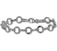 SilberDream Bracelet 18,8cm 925 argent sterling rond blanc femmes bijoux SDA450W
