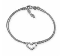 Silberdream Bracelet 19cm Bracelet En Argent Blanc Zircone Femme Argent Sda2597j