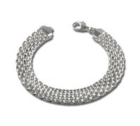 Silberdream Bracelet 19cm Bracelet En Argent Tresse Femme Argent Sda2019j