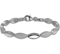 SilberDream Bracelet 19cm en argent 925 Elegance blanc pour femme SDA453W