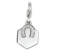 Silberdream Bracelet À Breloques Fer À Cheval Pendentif Femme Zircone Argent 925 Fc889w