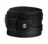 Silberdream Bracelet Ancien Cuir Homme Noir - Cuir De Vachette Tannée - La4293s