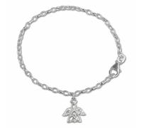 Silberdream Bracelet Bijou De Bras Blanc Pour Enfant Ange Pailleté 16cm Sda029w