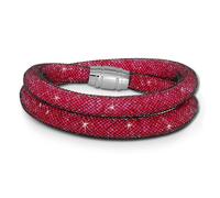 Silberdream Bracelet Bijoux De Bras Rouge Pour Femme Mini Cristaux 18cm Sda051p9