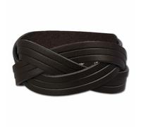 Silberdream Bracelet Croisé Marron Bracelet Homme Femme Cuir Lac737b