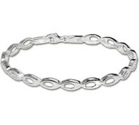 SilberDream Bracelet dames ovale argent sterling mat 19cm argent SDA401