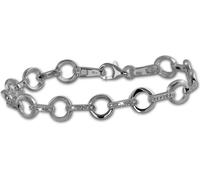 SilberDream bracelet dames rond 925 argent véritable 18,8cm blanc bijoux de bras D2SDA450W