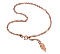 Silberdream Bracelet De Cheville Or Rose 333 Bijoux Femme Argent Ailes 26cm Sdf0285e