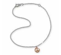 Silberdream Bracelet De Cheville Or Rose 333 Femme Bijoux Argent 925 Paix 25cm Sdf8001e