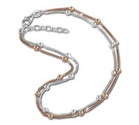 Silberdream Bracelet De Cheville Or Rose 333 Pour Femme Boule Dargent 23-26cm Sdf2133e