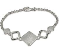 SilberDream Bracelet en argent 19cm Carreau argent mat Femme Bijoux de bras D2SDA409