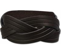 SilberDream Bracelet en cuir Bijoux de bras marron crossover Femme Homme LAC737B