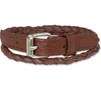 SilberDream Bracelet en cuir Bracelet tressé marron Hommes LAC038B