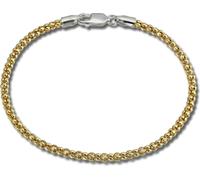 SilberDream Bracelet Femme Chaîne Framboise 925 Argent poli 19cm or SDA2269Y