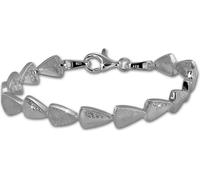 SilberDream Bracelet Femme Triangle 925 Argent véritable 18,7cm blanc Bijoux de bras D2SDA457W