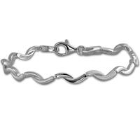 SilberDream Bracelet Femme Vague Argent Sterling 925 18,5cm Bijoux de bras D2SDA448J