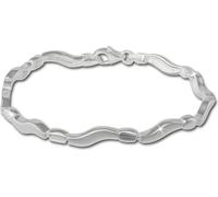 SilberDream Bracelet femme vague argent sterling mat 19cm argent SDA432